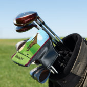 Pitch Shot von Panikgeplagtem Duffer Golf Headcover (In Situ)