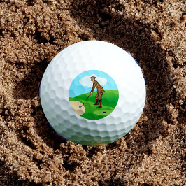 Pitch Shot von Panikgeplagtem Duffer Golfball