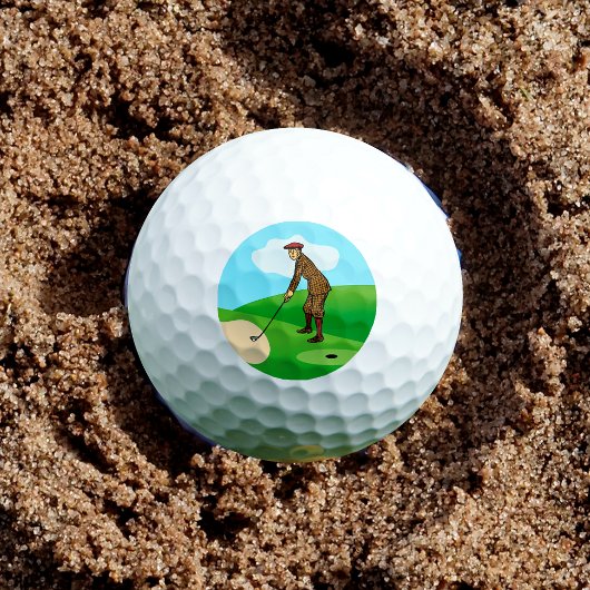 Pitch Shot von Panikgeplagtem Duffer Golfball