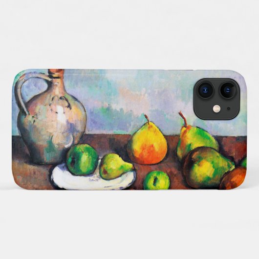 Pitcher and Fruit, Paul Cezanne Case-Mate iPhone Hülle (Rückseite (Horizontal))