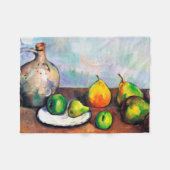 Pitcher and Fruit, Paul Cezanne Fleecedecke (Vorderseite (Horizontal))