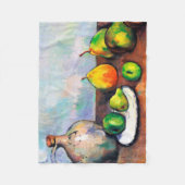 Pitcher and Fruit, Paul Cezanne Fleecedecke (Vorderseite)