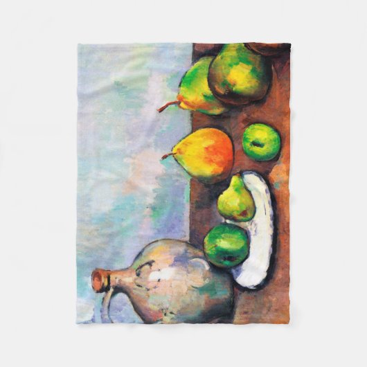Pitcher and Fruit, Paul Cezanne Fleecedecke (Vorderseite)