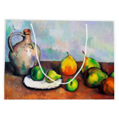 Pitcher and Fruit, Paul Cezanne Große Geschenktüte (Rückseite)
