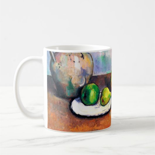 Pitcher and Fruit, Paul Cezanne Kaffeetasse (Links)