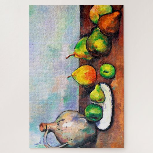 Pitcher and Fruit, Paul Cezanne Puzzle (Vertikal)
