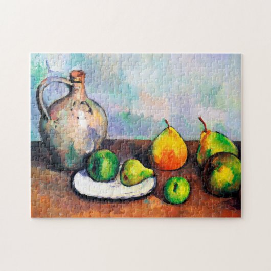 Pitcher and Fruit, Paul Cezanne Puzzle (Horizontal)
