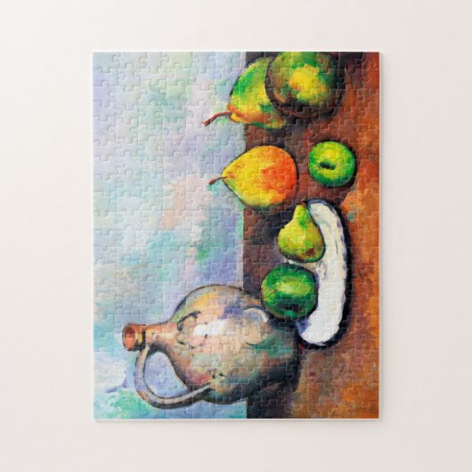 Pitcher and Fruit, Paul Cezanne Puzzle (Vertikal)