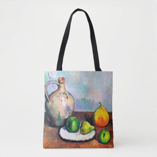 Pitcher and Fruit, Paul Cezanne Tasche (Vorderseite)
