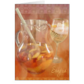 Pitcher der Peach Sangria Card (Vorne)