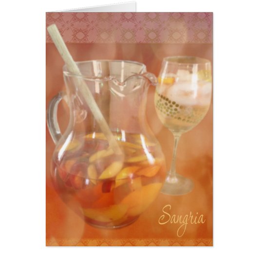 Pitcher der Peach Sangria Card (Vorne)