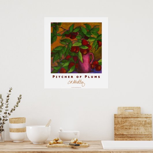 Pitcher des Plums Poster (Küche)