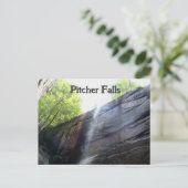 Pitcher Falls White Mountains NH Wasserfall Foto Postkarte (Stehend Vorderseite)