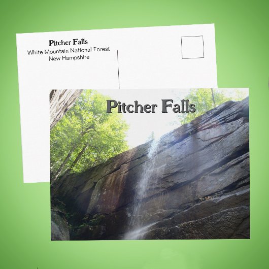 Pitcher Falls White Mountains NH Wasserfall Foto Postkarte