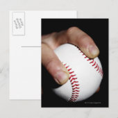 Pitcher greifen Baseball mit der Hand Postkarte (Vorne/Hinten)