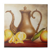 Pitcher mit Orangen Fliese (Vorderseite)