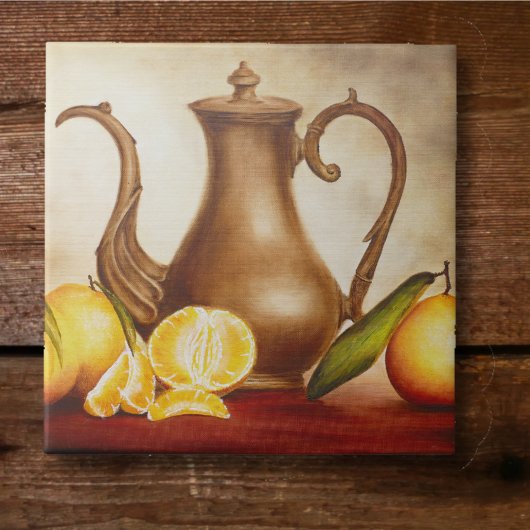Pitcher mit Orangen Fliese