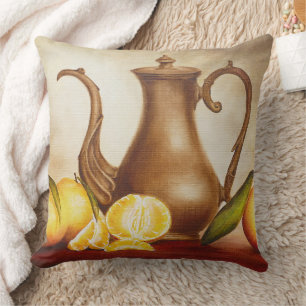 Pitcher mit Orangen Kissen