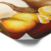 Pitcher mit Orangen - Kunstdrucken Poster (Ecke)