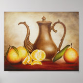 Pitcher mit Orangen - Kunstdrucken Poster (Vorne)
