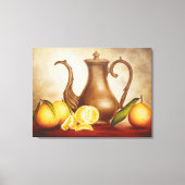 Pitcher mit Orangen Leinwanddruck (Vorderseite)