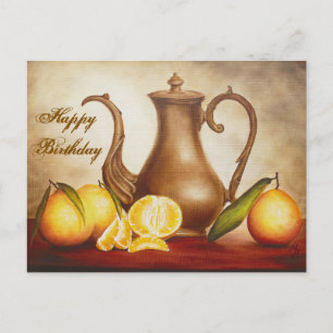 Pitcher mit Orangen Postkarte
