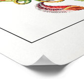 Pitcher-Pflanze (weiß) | Vintag Ernst Haeckel Poster (Ecke)