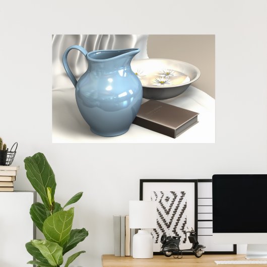 Pitcher und Becken Poster (Heimbüro)