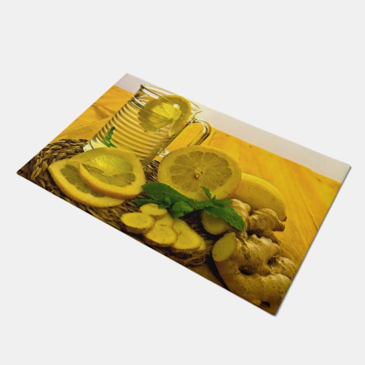 Pitcher von Lemon Tea Fußmatte (Schrägansicht)