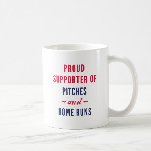 Pitches und Zuhause-Runs Kaffeetasse (Rechts)
