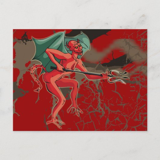 Pitchfork Devil Postkarte (Vorderseite)