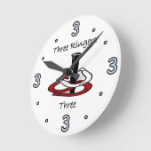 Pitching Wall Clock Runde Wanduhr (Winkel)