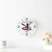 Pitching Wall Clock Runde Wanduhr (Zuhause)