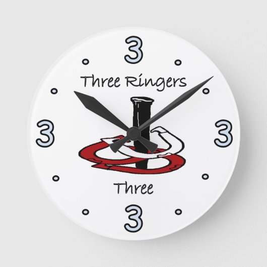 Pitching Wall Clock Runde Wanduhr (Vorderseite)