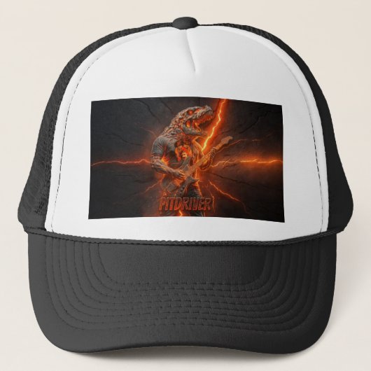 PitDriver Lava Lightning PitZilla Deckel Truckerkappe (Vorderseite)