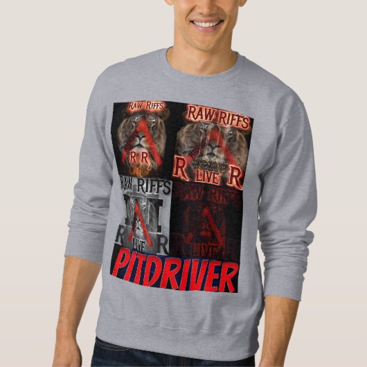 PitDriver Raw Riffs Live Albums Sweat Shirt (Vorderseite)