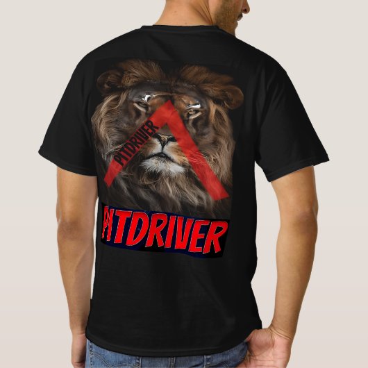 PitDriver ^ Shirt mit Löwenlogo (Rückseite)