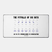 Pitfalls Of Big Data Lie Overreliance Correlation Schreibtischunterlage (Vorderseite)