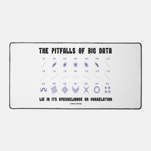 Pitfalls Of Big Data Lie Overreliance Correlation Schreibtischunterlage (Vorderseite)
