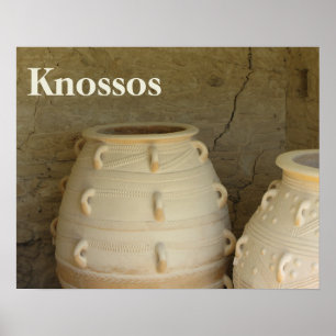 Pithoi, Minoischer Palast, Knossos, Kreta Poster