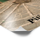 Pitigliano Italien Grüne Türen Schöne Kunst Fotodruck (Ecke)