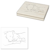 Pitiv in Liebe Gummistempel (Stempel)