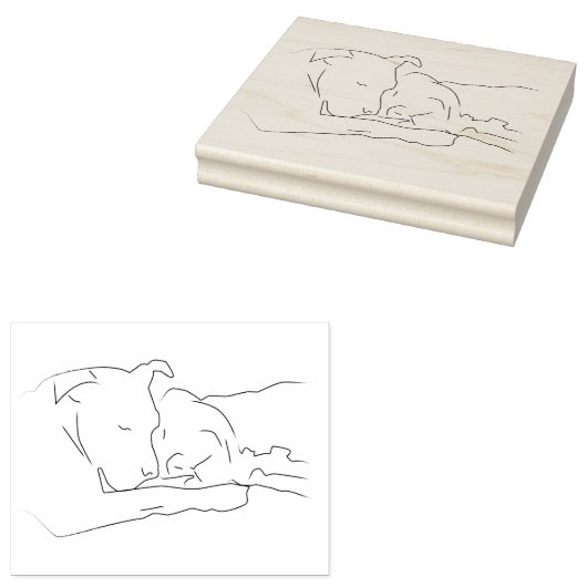 Pitiv in Liebe Gummistempel (Stempel)