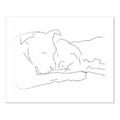 Pitiv in Liebe Gummistempel (Prägung)