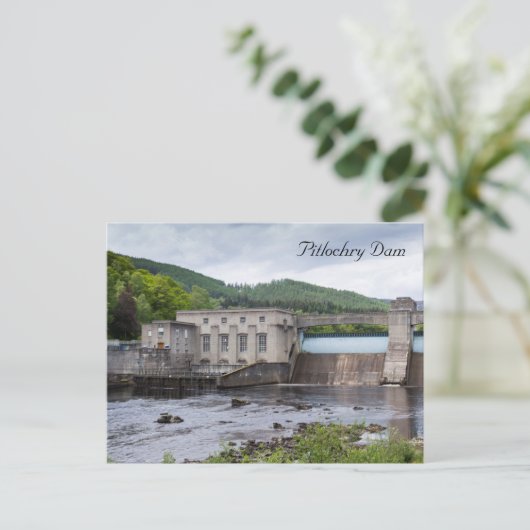 Pitlochry Dam Postkarte (Stehend Vorderseite)