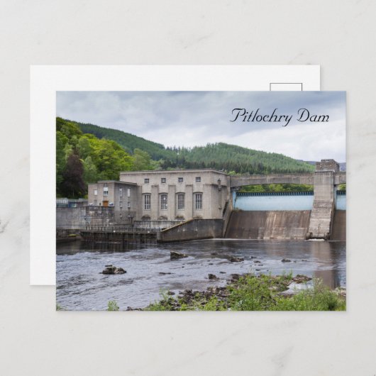 Pitlochry Dam Postkarte (Vorne/Hinten)