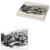 Pitlochry, Perthshire, Schottland Gummistempel (Stempel)
