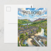 Pitlochry Schottland Postkarte (Vorne/Hinten)