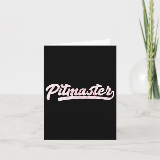 Pitmaster 100% Grillen Pitmaster Shirts Karte (Vorderseite)