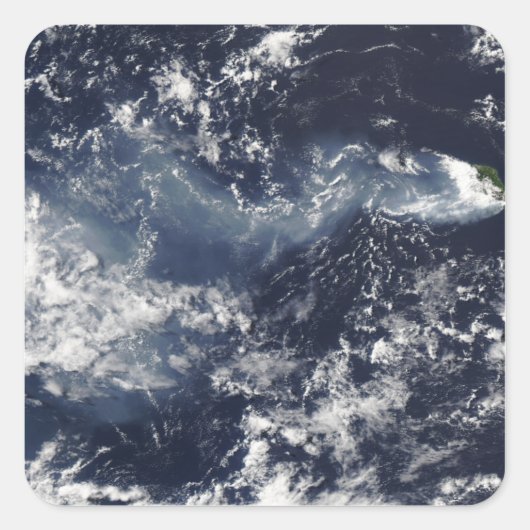 Piton de la Fournaise, Wiedersehen Isla Quadratischer Aufkleber (Vorderseite)